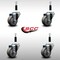 Service Caster 3'' SS Gray Poly Wheel Swivel 7/8'' Expanding Stem Caster Set, 4PK SCC-SSEX20S314-PPUB-78-4 - alternate 2